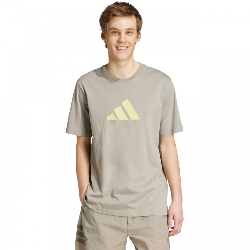 Koszulka męska adidas Future Icons Three Bar Tee beżowa - JD4915 Koszulka męska adidas Future Icons Three Bar Tee beżowa - JD4915