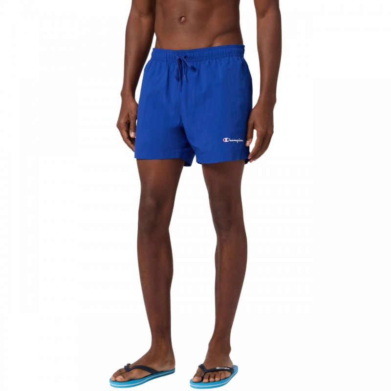 Spodenki kąpielowe męskie Champion Beachshort niebieskie - Spodenki kąpielowe męskie Champion Beachshort niebieskie -