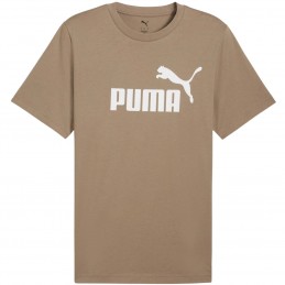 Koszulka męska Puma Ess No.1 Logo Tee (s) brązowa - 682533 83