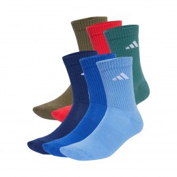 Skarpety adidas Cushioned Crew 6 Pairs kolorowe - JW2774