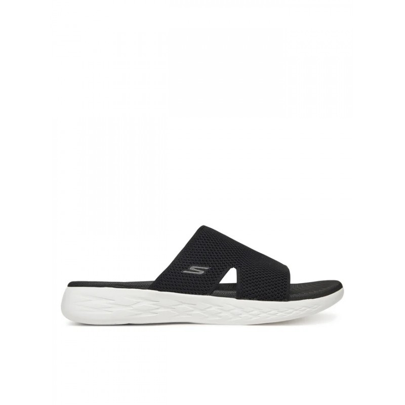 Klapki damskie Skechers On the GO 600 - Oceanside czarne - Klapki damskie Skechers On the GO 600 - Oceanside czarne -