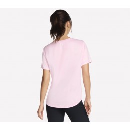 Koszulka damska Skechers GO DRI SWIFT Tee różowa - TS104 WPNK