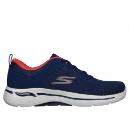 Buty męskie Skechers GO WALK ARCH FIT - CLINTON granatowe -
