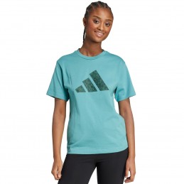 Koszulka damska adidas Animal Graphic zielona - JV8535