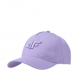 Czapka z daszkiem dla dzieci 4F fioletowa - 4FJWSS25ACABU388 51S