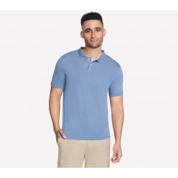 Koszulka męska Skechers GO DRI Pima Signature Polo denim - TP97
