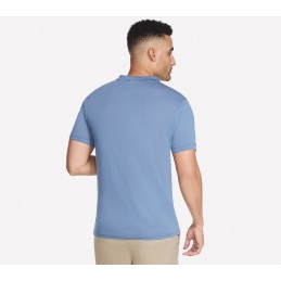 Koszulka męska Skechers GO DRI Pima Signature Polo denim - TP97