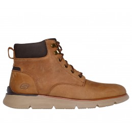 Buty męskie zimowe Skechers Augustino - Cobb jasny brąz -