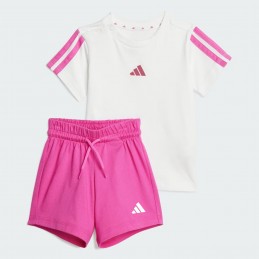 Komplet dziecięcy Adidas Essentials Set Kids biało/różowy -