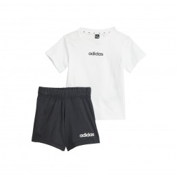 Komplet dziecięcy Adidas Linear Tee Set Kids biało/czarny -