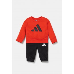 Dres dziecięcy Adidas Essentials Kids czerwono/czarny - JC9647