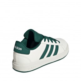 Buty młodzieżowe adidas Grand Court 2.0 K biało/zielone - JQ0704