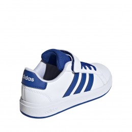 Buty młodzieżowe adidas Grand Court 2.0 EL C biało/niebieskie -