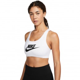 Stanik sportowy damski Nike Futura Swoosh biały - 899370 100