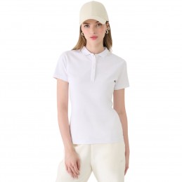 Koszulka damska polo 4F biała - 4FWMM00TPTSF514 10S
