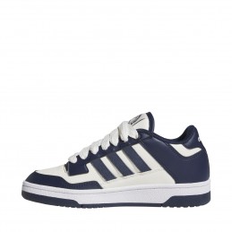 Buty młodzieżowe adidas Rapid Court Low biało/granatowe - JR0167