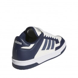 Buty młodzieżowe adidas Rapid Court Low biało/granatowe - JR0167