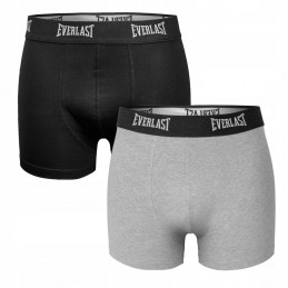 Bokserki męskie Everlast 2p czarne/szare - BM002 XX