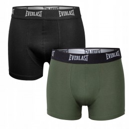 Bokserki męskie Everlast 2p czarne/khaki - BM002 X1