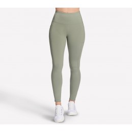 Legginsy damskie Skechers Go Walk High Waisted Legging oliwkowe