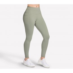Legginsy damskie Skechers Go Walk High Waisted Legging oliwkowe