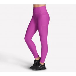 Legginsy damskie Skechers GO FLEX RIB FL HW Legging fuksja -