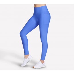 Legginsy damskie Skechers GO FLEX RIB FL HW Legging niebieskie