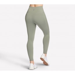 Legginsy damskie Skechers Go Walk High Waisted Legging oliwkowe