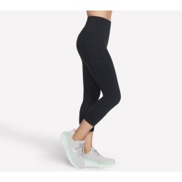 Legginsy damskie Skechers The GO WALK HW Mid Legging czarne -