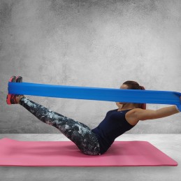 Guma Fitness Profit Long Medium 200x15x0,45cm niebieska - DK