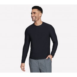 Koszulka męska Skechers GO DRI All Day Long Sleeve Tee czarny -