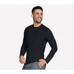 Koszulka męska Skechers GO DRI All Day Long Sleeve Tee czarny -