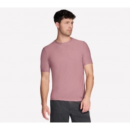 Koszulka męska Skechers Go Dri All Day Tee wrzosowy - TS107 GYPK