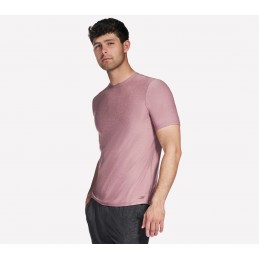 Koszulka męska Skechers Go Dri All Day Tee wrzosowy - TS107 GYPK