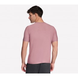 Koszulka męska Skechers Go Dri All Day Tee wrzosowy - TS107 GYPK