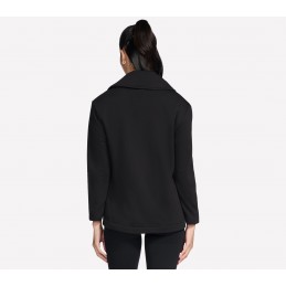 Bluza damska Skechers GO SNUGGLE Tunic Full Zip Jacket czarna -