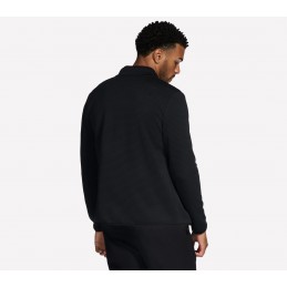 Bluza męska Skechers The Hoodless Hoodie Ottoman Jacket czarna