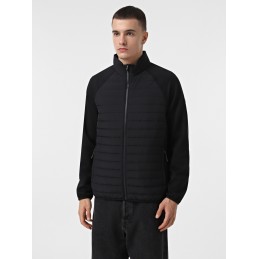 Kurtka męska Skechers Hoodless Hoodie Hybrid Jacket czarna -