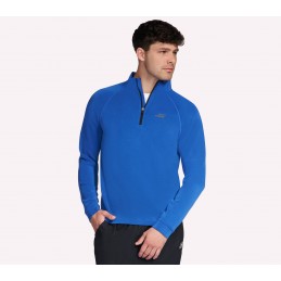Bluza męska Skechers SKECHCLOUD Elevate 1/4 Zip niebieska -
