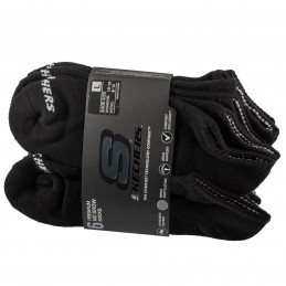 Skarpety Skechers 6pk Unisex 1/2 Terry Crew Socks czarne -