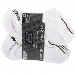 Skarpety Skechers 6pk Core Lowcut Md Socks białe - S118209 WHT