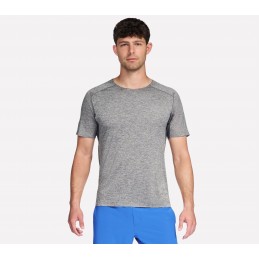 Koszulka męska Skechers GO DRI Circuit Tee szara - TS250 LGY