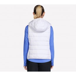 Kamizelka damska Skechers Performance Elite Hooded Vest biała -