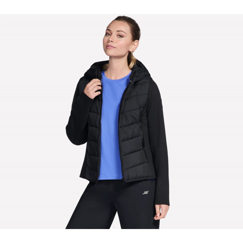 Kurtka damska Skechers Performance Elite Hooded Jacket czarna -