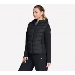 Kurtka damska Skechers Performance Elite Hooded Jacket czarna -