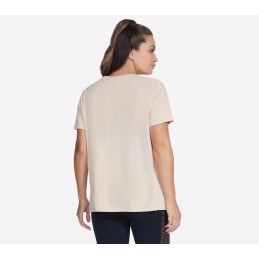 Koszulka damska Skechers Diamond Cheetah Short Sleeve Tee