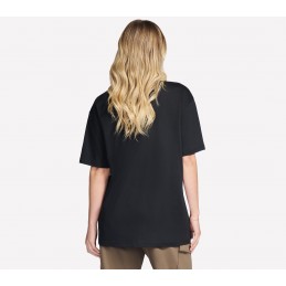 Koszulka damska Skechers Gold Splatter Diamond Short Sleeve Tee