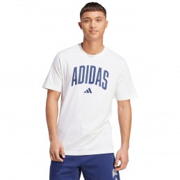 Koszulka męska adidas Collegiate Lineage Graphic biała - JM6416