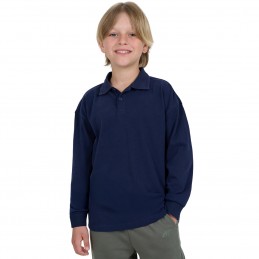 Koszulka dla chłopca longsleeve 4F granatowa - 4FJWAW25TLONM483