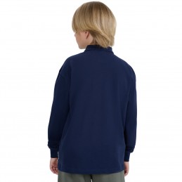 Koszulka dla chłopca longsleeve 4F granatowa - 4FJWAW25TLONM483